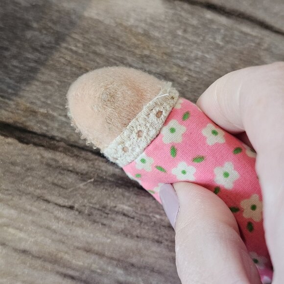 Vintage 1975 Mattel Baby Beans Blond Doll Girl Pink Dress Missing Kitty 11" 70s - Picture 6 of 12